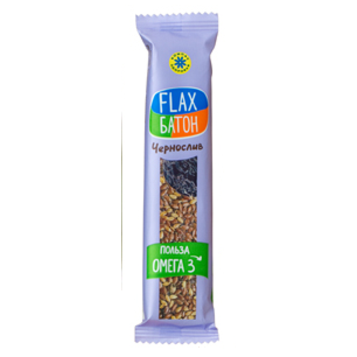 Батончик льняной FLAX Чернослив