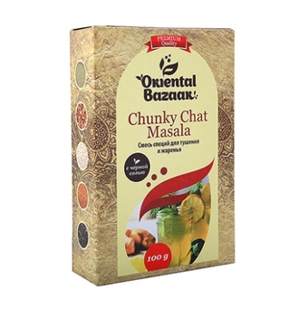 Смесь специй Chunky Chat Masala для тушения и жаренья Shri Ganga, 100 гр