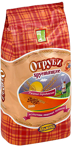 Отруби Ржаные хрустящие "Диадар" 200 г.
