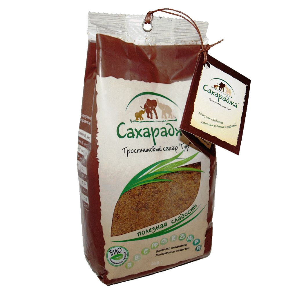 Сахар тростниковый "Сахараджа" 450 гр.