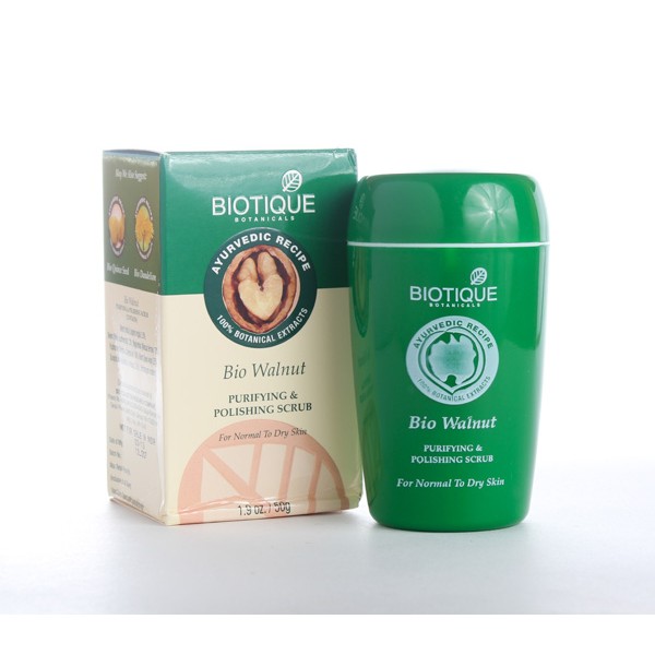 BIOTIQUE скраб для лица БИО ГРЕЦКИЙ ОРЕХ, 85 мл