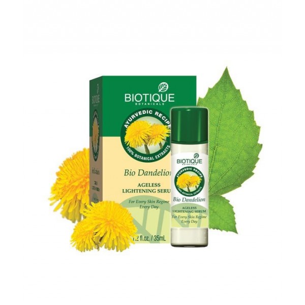 BIOTIQUE Сыворотка для лица антивозрастная с экстрактом одуванчика, 35 мл