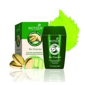 BIOTIQUE антивозрастная питательная маска для лица БИО ФИСТАШКИ, 50 мл