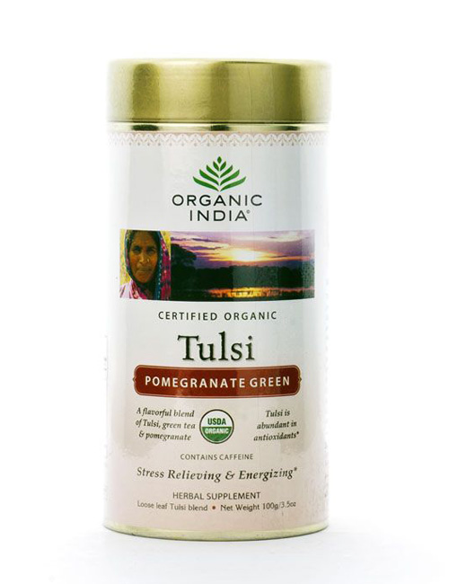Чай Базиликовый с гранатом "Herbal tea Tulsi & Pomegranate", 100 гр.