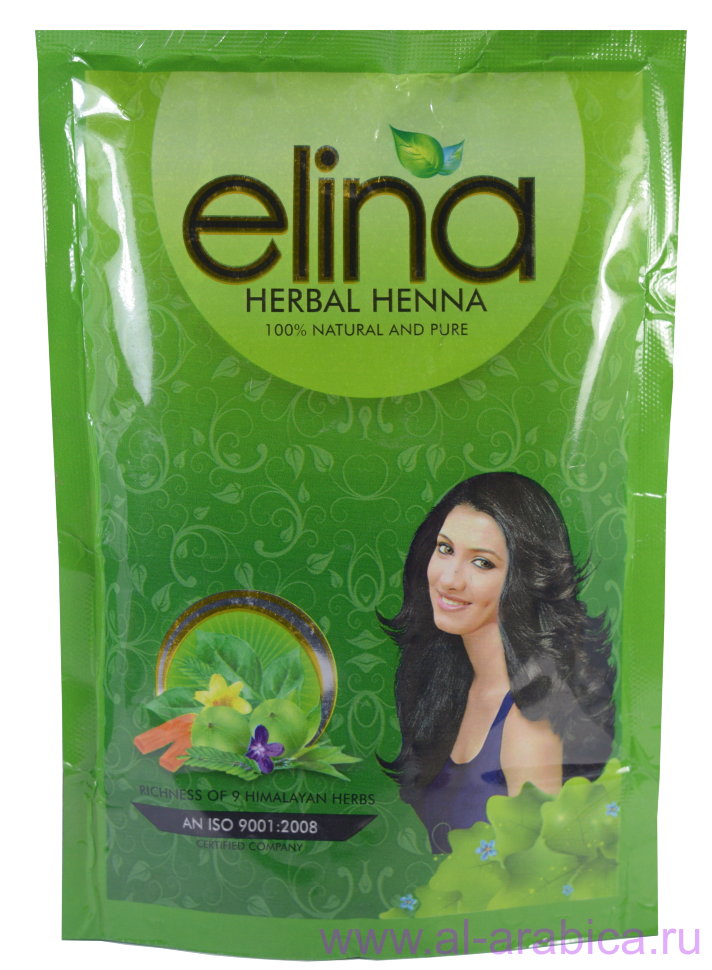 Elina (Элина) Хна обогащенная 9 гималайскими травами 150 гр.