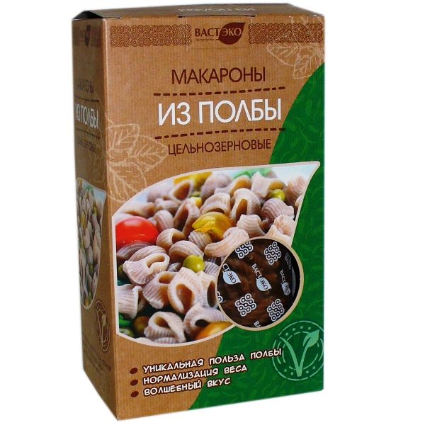 Цельнозерновые спагетти из полбы "Фитнес", 400г