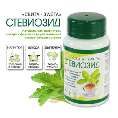 СТЕВИОЗИД "Свита", натуральный заменитель сахара 40 г.