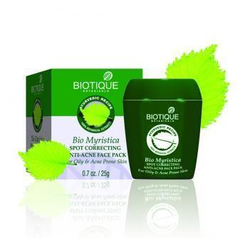 BIOTIQUE маска для лица против акне с мускатом BIO MYRISTICA 20 г