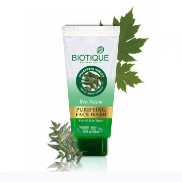BIOTIQUE Гель для умывания с нимом, 100 мл.