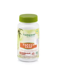 Папайя лист, Сангам Хербалс (Papya Leaf, Sangam Herbals), 60 таб